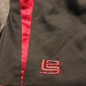Lebron shorts retro xl black and maroon